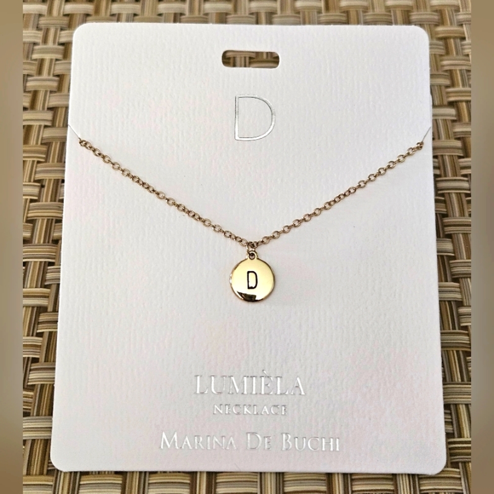 🌸 D * Initial Name Chain Lumiela Necklace 🌸